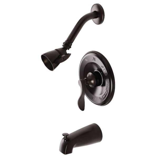 Tub and Shower Faucet, 3, Wall Mount, Oil Rubbed Bronze